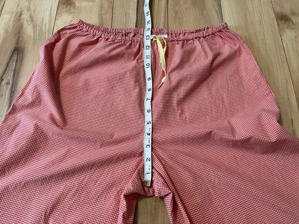 Victorias Secret Pajama Set Medium Orange Yellow Gingham Check Top & Crop Bottom - Image 8