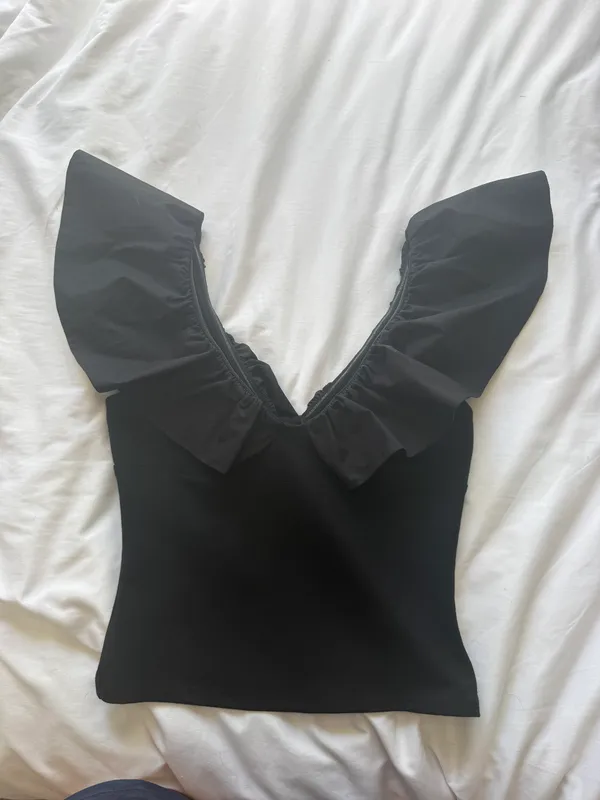 Anthropologie Black Top - Image 2