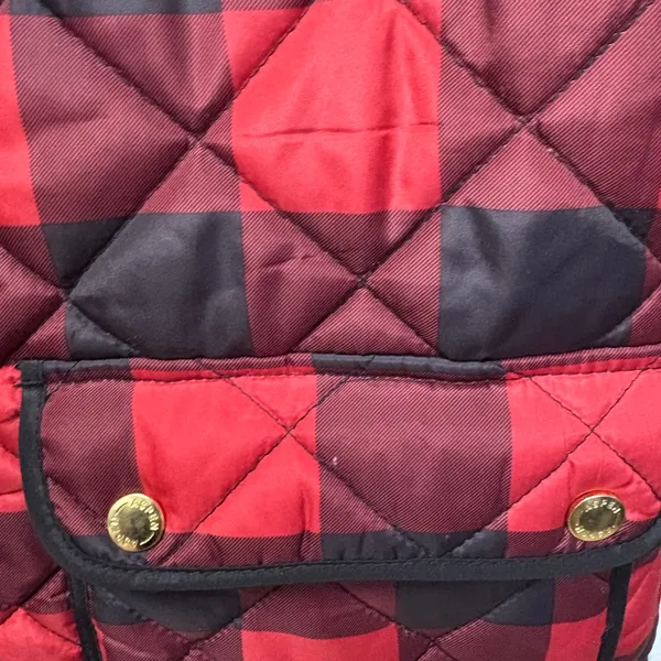 Aspen Women's Red and Black Quilted Vest - Image 4