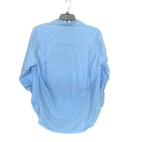 Citizens of Humanity 100% Cotton Blue Kayla Poplin Button Up Shirt Size Medium - Image 5