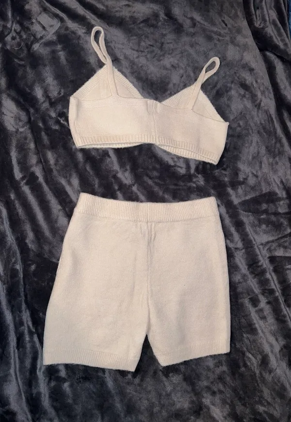 Princess Polly Nyla Bralette & Biker Short Set in Beige - Image 6