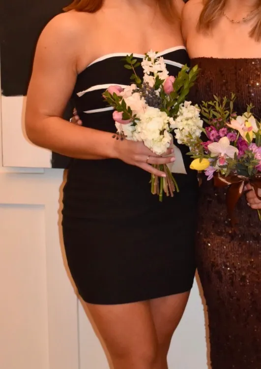Black and White Mini Dress - Image 5