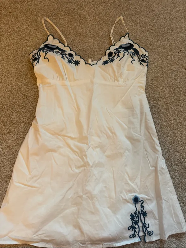 Lulus Finnlyn Ivory Embroidered Sleeveless Mini Dress - Image 4