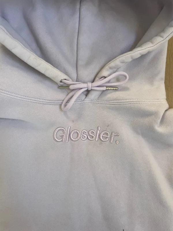 Limited Edition Glossier Hoodie White - Image 2