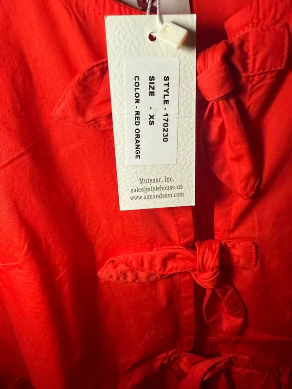 Red Sun & Sam blouse  - Image 4
