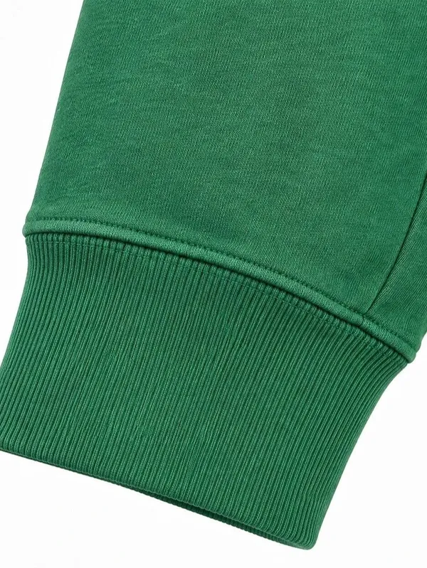 J.Crew Green Funnel Neck Button Pullover Sweatshirt Medium Cotton Blend - Image 6