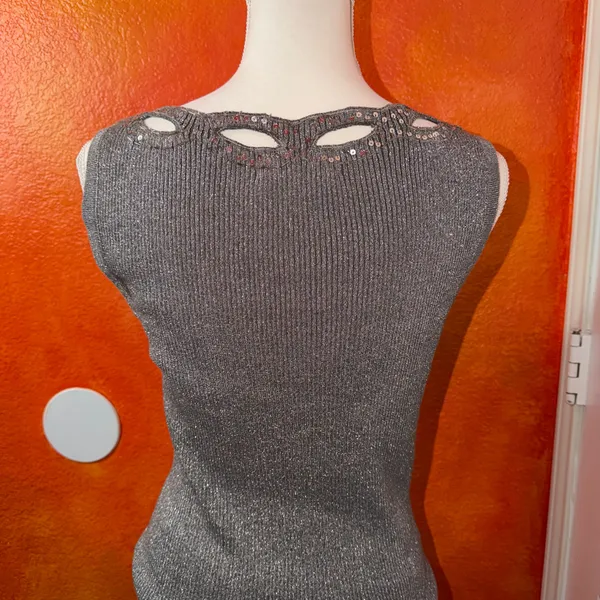 Once 1 Again Blouse Gray Size L - Image 7