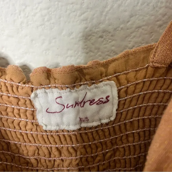 Anthropologie Sundress Pom‎ Jumpsuit Tie Straps Wide Leg Womens Size XS / S - Image 10