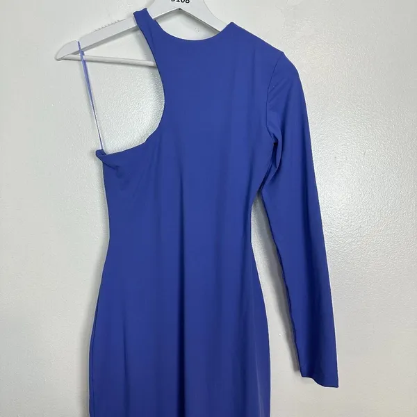 SUSANA MONACO Cutout One-Shoulder Long Sleeve Dress in Orchid Size X-Small - Image 10