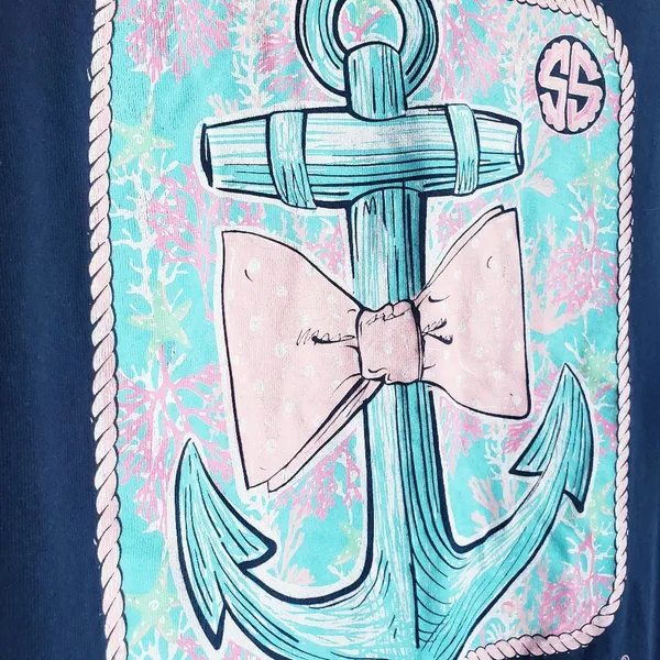 Simply Southern Anchor Faith Short Sleeve T-Shirt Top - Image 3