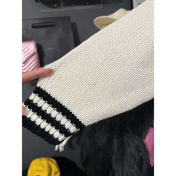 Vintage Pretty Boy Dog Chunky Graphic‎ Knit Sweater Coquette Granny Dopamine - Image 4