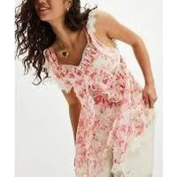 Free People x Revolve Ivie Tunic in pink . NWOT, size large. - Image 2