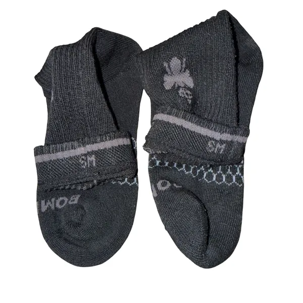 Bombas Crew Socks Womens Small Black Excellent Honeycomb Arch‎ Support Bee Crown - Image 3