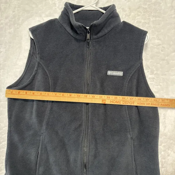 Columbia Fleece Vest Womens Size XL Black Layering Outdoor Hiking Fall Winter - Image 5
