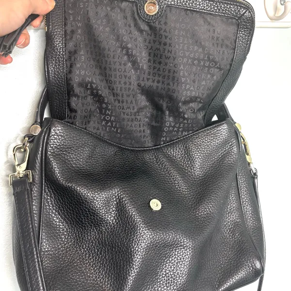 Kate Spade Miri Chester Street Black Pebbled Leather Shoulder Crossbody Bag - Image 15