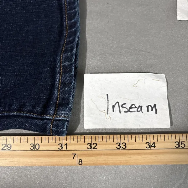 Ralph Lauren Sport Jeans Size 29 Dark Blue Denim Bootcut Y2K Low Rise 30X31 - Image 11