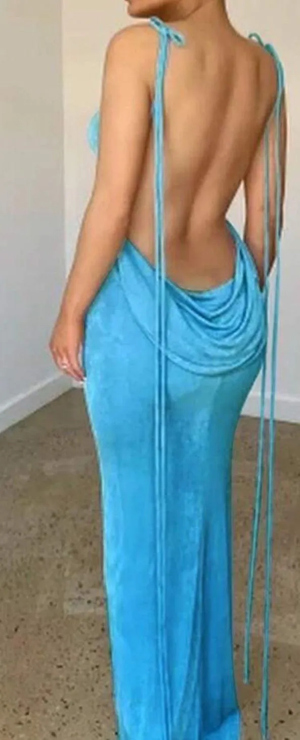 SheIn  Backless Tie Dress - Image 2