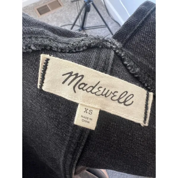 Women's Madewell Denim Dark Wash Overalls XS - Image 6