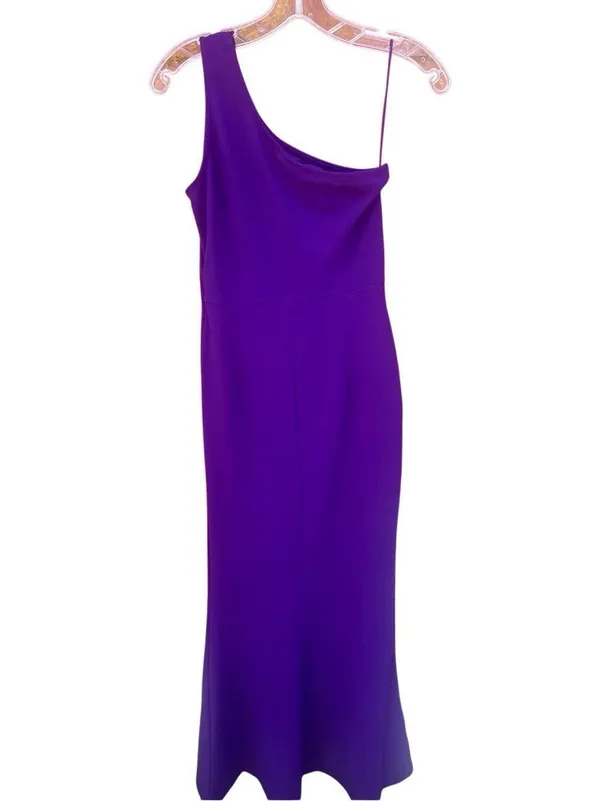 Mushare Purple Maxi One shoulder Dress Sz S NWT - Image 3