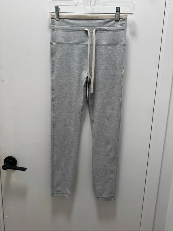 Vuori Light Heather Cream Grey Vibe Elevation Drawstring Leggings VW452 Small - Image 2