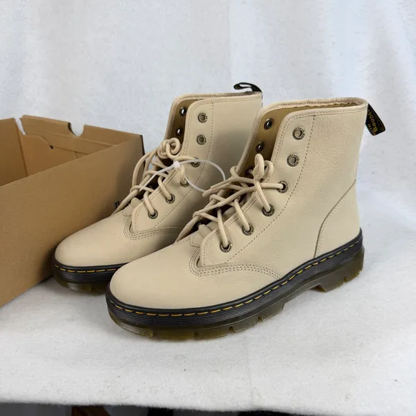 Dr. Martens Charlee Chukka Boots Parchment Beige Milled Nubuck Women US‎ 10 UK 8 - Image 3