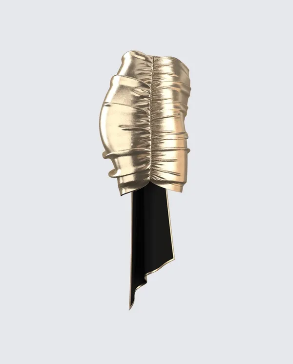 Finesse metallic gold skirt - Image 2