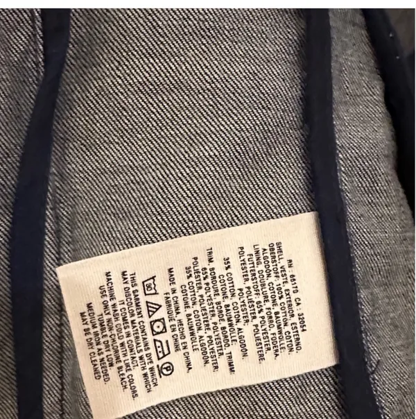 Size S Cotton denim blazer, Pilcro and the Letterpress for Anthropologie - Image 8