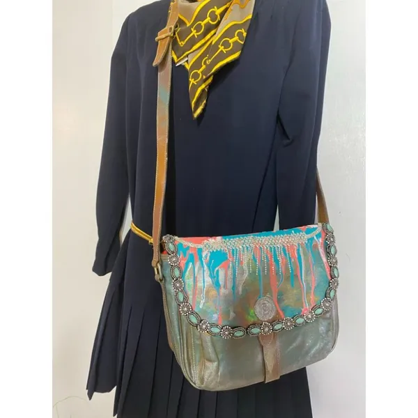 Vintage FENDI Customized with trims and Graffiti - Image 12