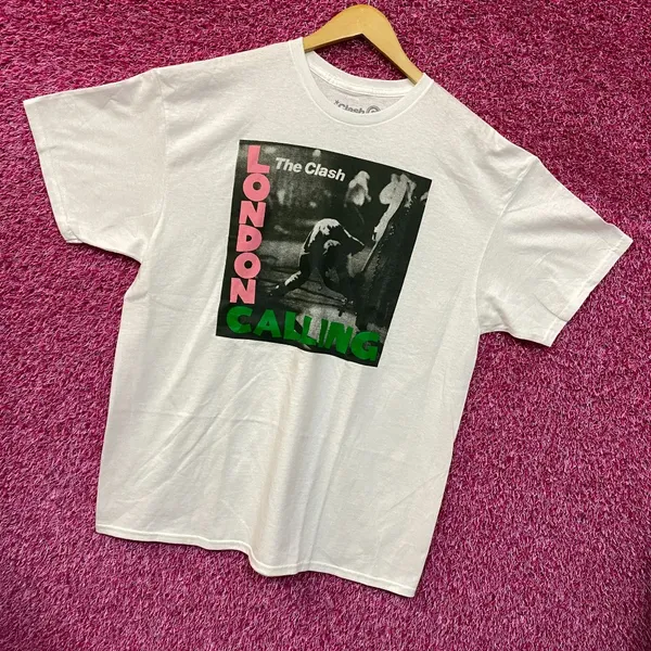 The Clash London Calling Album Cover Post Punk Band Tee extra large - Image 3