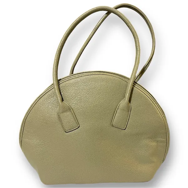 Bowler Style Bag•Bag•Shoulder Bag•Purse•Tote•Olive Green•Vintage Boutique Style - Image 3