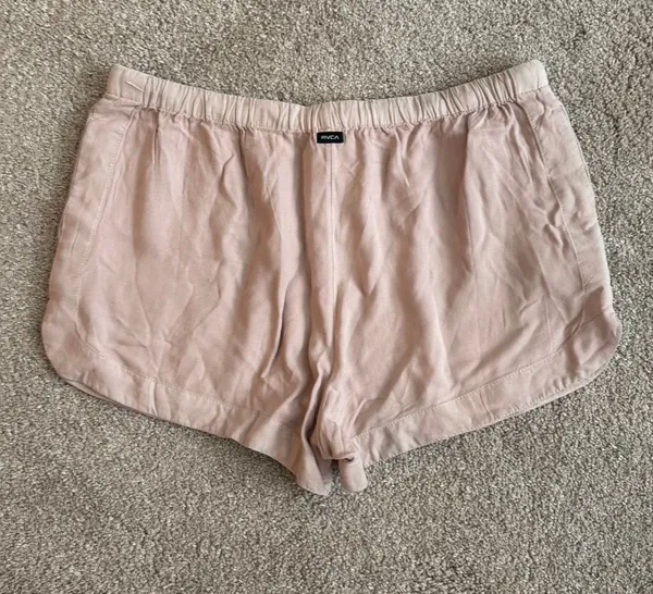 RVCA Pink Flowy Shorts - Image 2