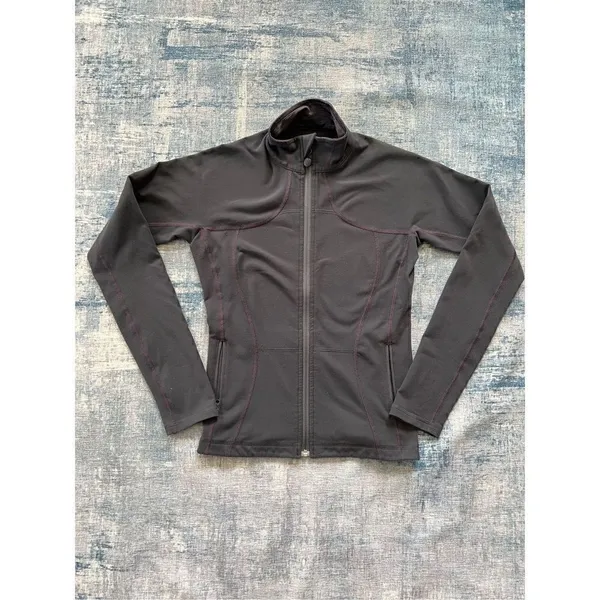 Lululemon Charcoal Gray and Pink Shape Jacket Size 6 - Image 7