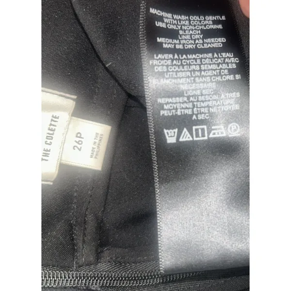 Anthropologie Maeve The Colette Crop Bow-Waist Pants Black Sz 26P NEW Boho Chic - Image 11