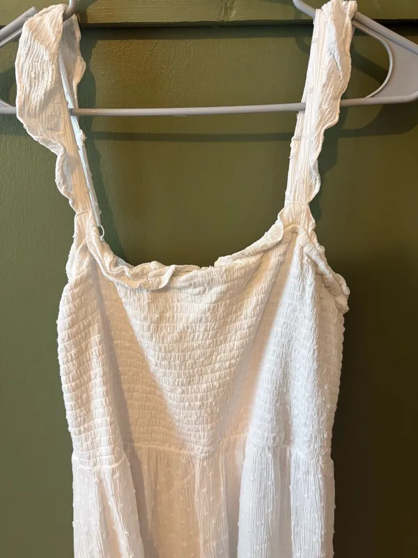Maurice’s White Smocked Midi Dress - Image 4