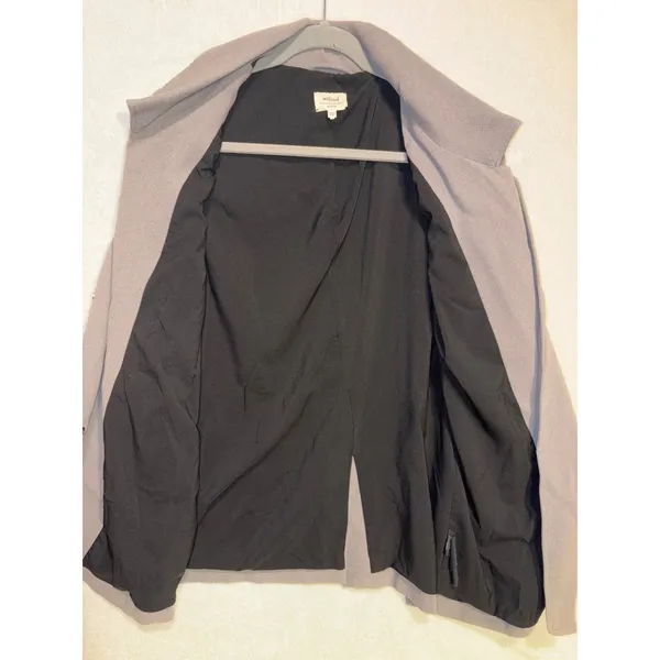 Wilfred Aritzia‎ Gray Mayet crepe moto Jacket Asymmetrical Snap Zipper Cuff - Image 8