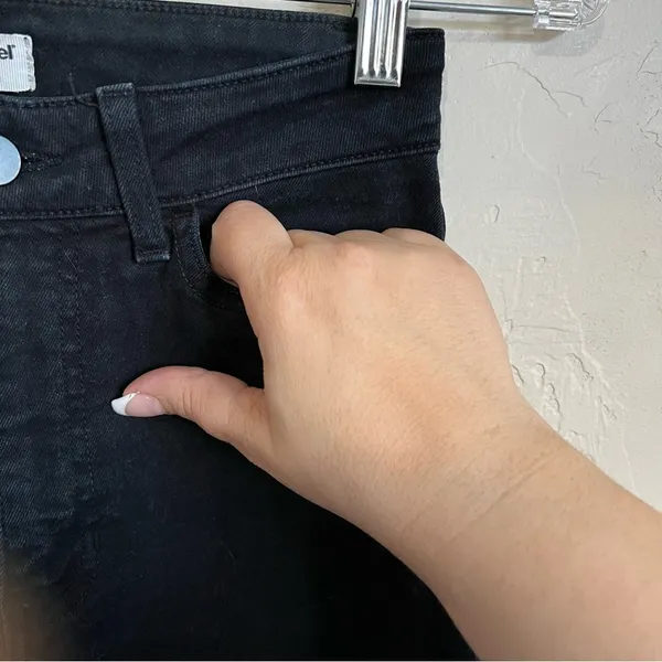 American Apparel Made in the USA Black High‎ Rise Skinny Denim Jeans - Image 4