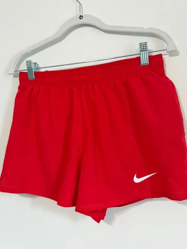 Nike Women’s Dri Fit Athletic Shorts Size Small Red Running - Image 4
