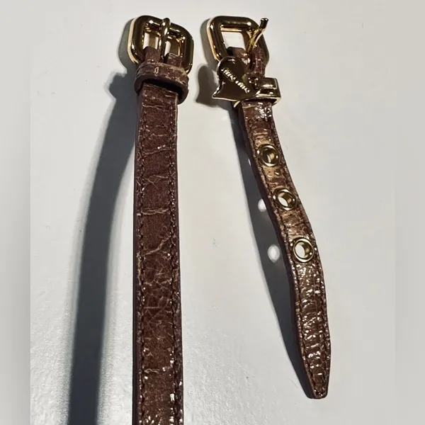 Miu Miu Authentic heart bracelet leather - Image 12