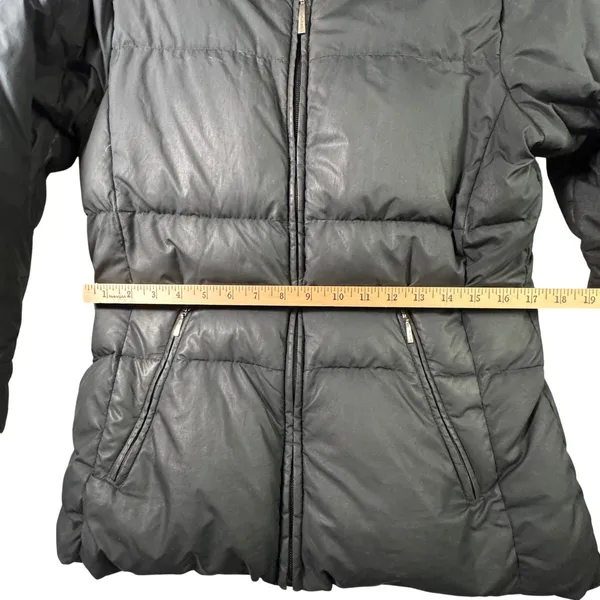 Columbia Puffer Jacket Down Fill‎ Faux Fur Trim Hood Black Women Size S XL5984 - Image 8