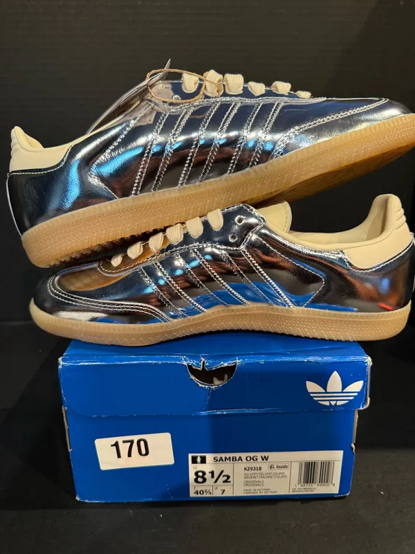 Adidas Samba OG metallic Silver 8.5W - Image 3