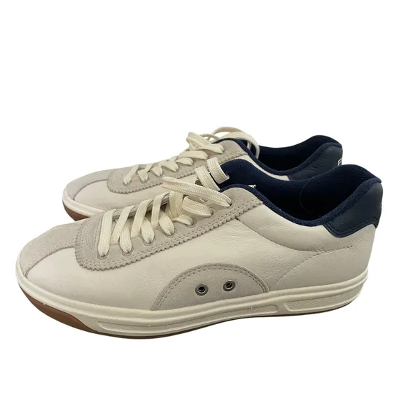Polo Ralph Lauren Court 100 Sneakers Beige Leather Suede Size 6 Neutral - Image 6
