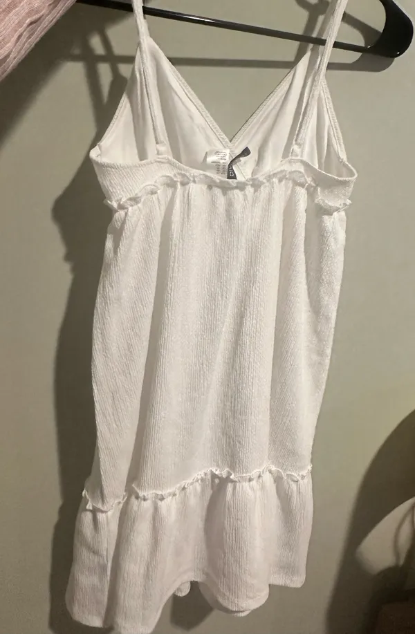 H&M white mini beach dress - Image 2