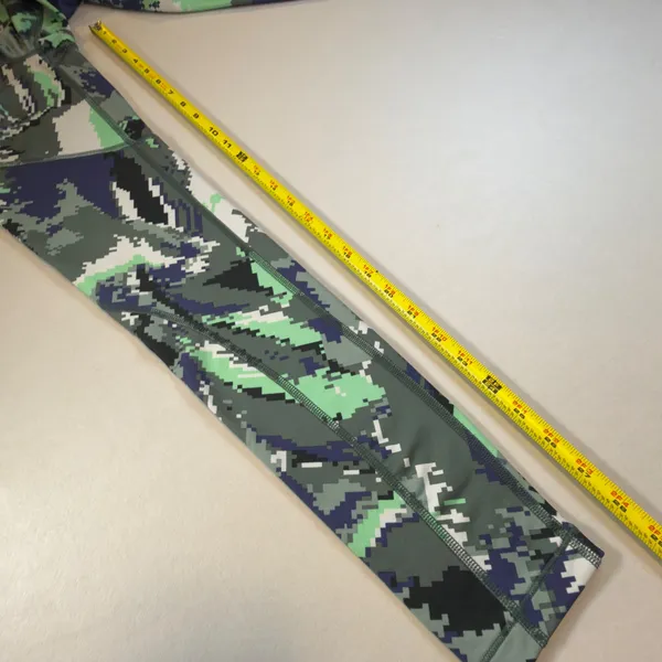 Nike Pro Hyperwarm Leggings Womens Size XS Green Blue‎ Pixel Digital Camo Gym - Image 9