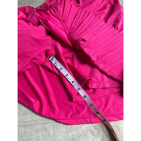 EUC Mofiz Pleated Tennis Skirt Skort bright pink Pickleball Golf Athletic sz L - Image 8