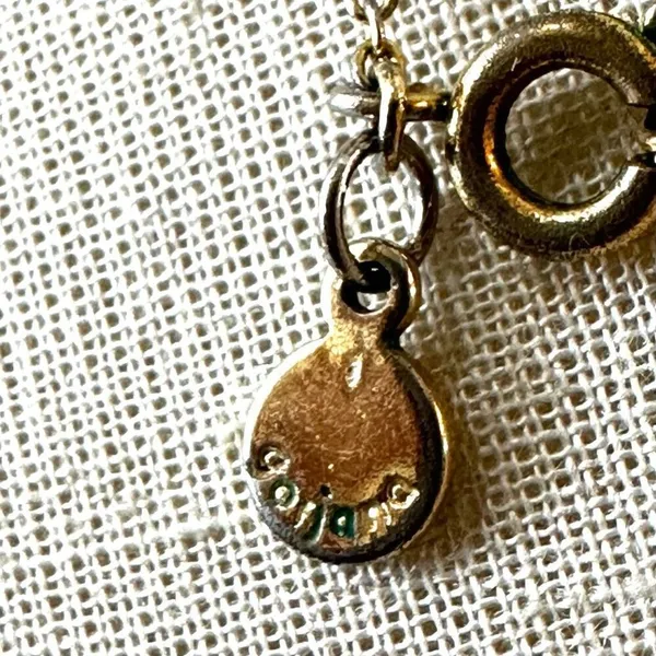Gorjana vintage gold tone circle necklace - Image 8