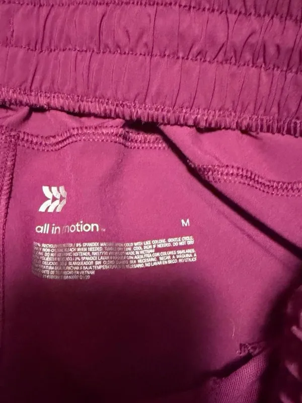 all in motion Magenta Athletic Drawstring Shorts with pockets - Image 3
