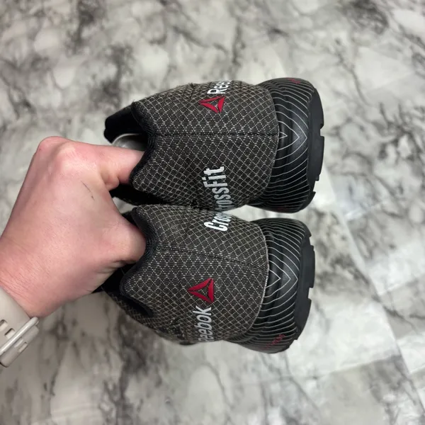 Rebook CrossFit Sneakers size 9 gym shoes grey white - Image 4