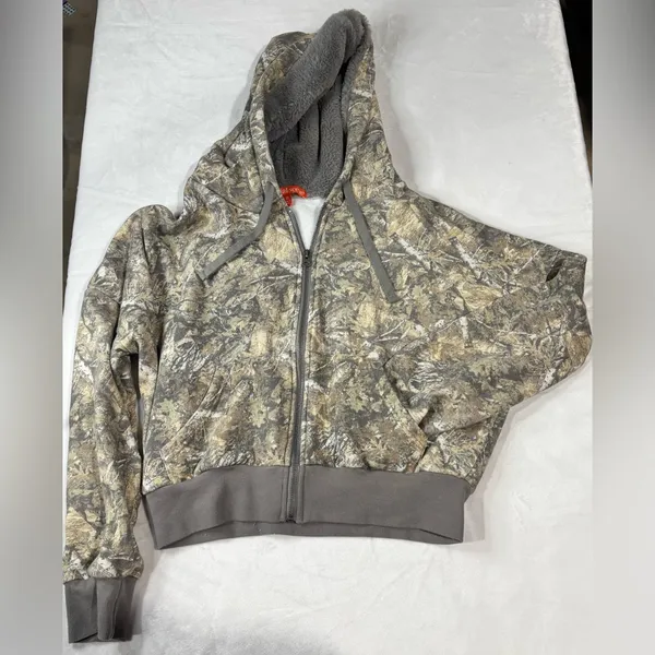 Camo zip up cropped X - Image 3