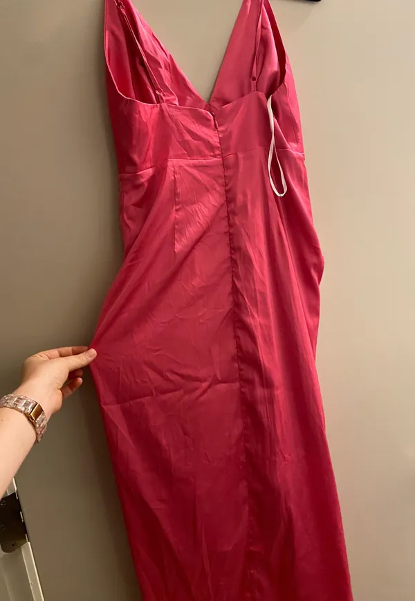 Lulus Pink Satin Dress - Image 3
