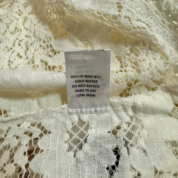 VICI Romantic‎ Boho Chic Cottagecore Lace Dress Tunic Top Size Small S Cream - Image 6